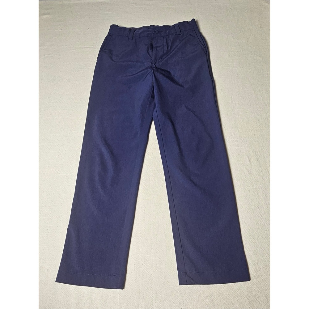 Vineyard Vines Boys Performance On-The-Go Pants Navy Blue Size 8 Chino Golf